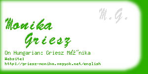 monika griesz business card